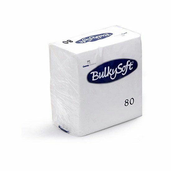 BulkySoft szalvéta fehér 3  rétegű 33x33cm, 20x80db/gyűjtő