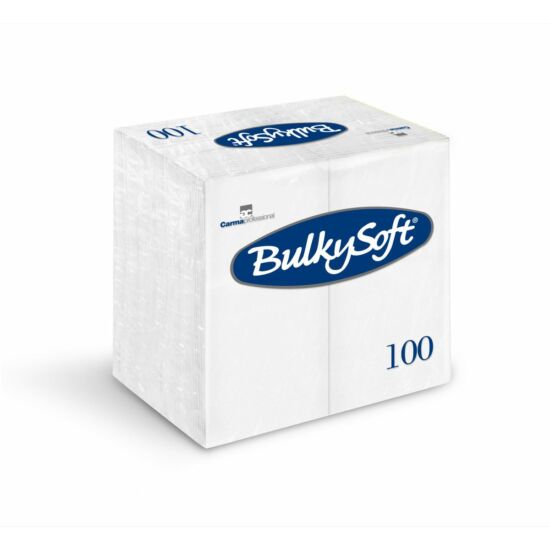 BulkySoft szalvéta fehér 3 rétegű 40x40cm 1/8 10x100db/gyűjtő