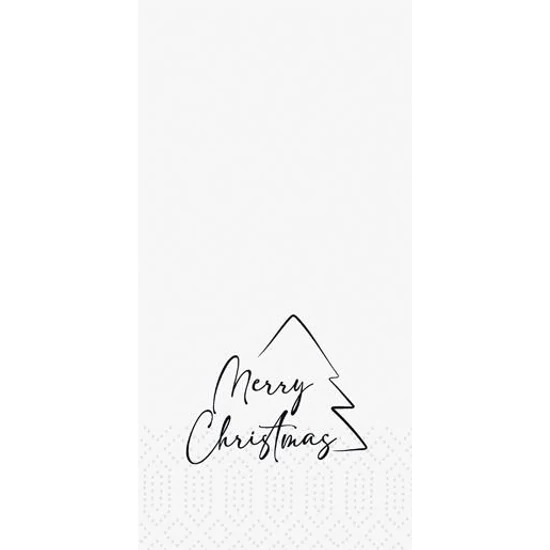 Duni szalvéta Merry Xmas Tree 2rtg 33x33cm 1/8 4x300db/gyűjtő