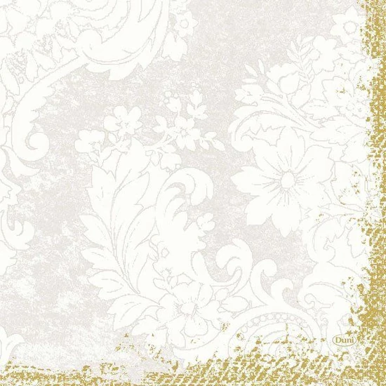 Duni szalvéta Royal white 3 rétegű 33x33cm 10x50db/gyűjtő