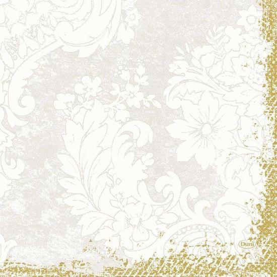 Duni szalvéta Royal white 3 rétegű 33x33cm 10x50db/gyűjtő