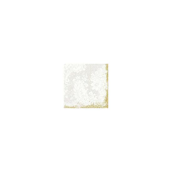 Duni szalvéta Royal white 3 rétegű 33x33cm 4x250db/gyűjtő