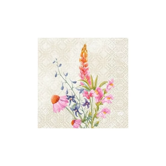 Duni szalvéta Floret 3rtg 33x33cm 4x250db/gyűjtő