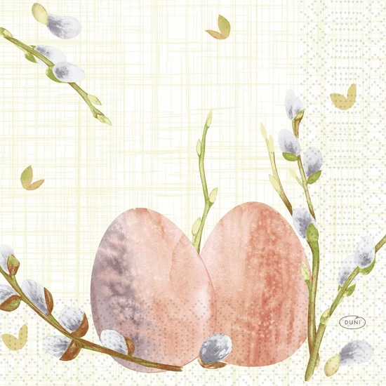 Duni szalvéta Willow Easter 3rtg 33x33cm 4x250db/gyűjtő