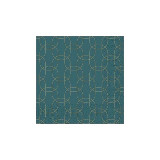 Duni szalvéta Golden Deco 3rtg 33x33cm 10x50db/gyűjtő
