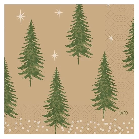Duni szalvéta Humble Trees 3rtg 33x33cm 10x50db/gyűjtő