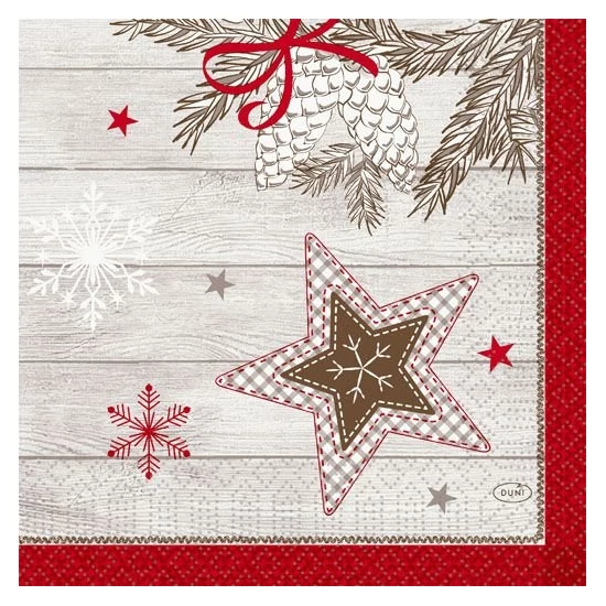 Duni szalvéta Cozy Winter 3rtg 33x33cm 4x250db/gyűjtő