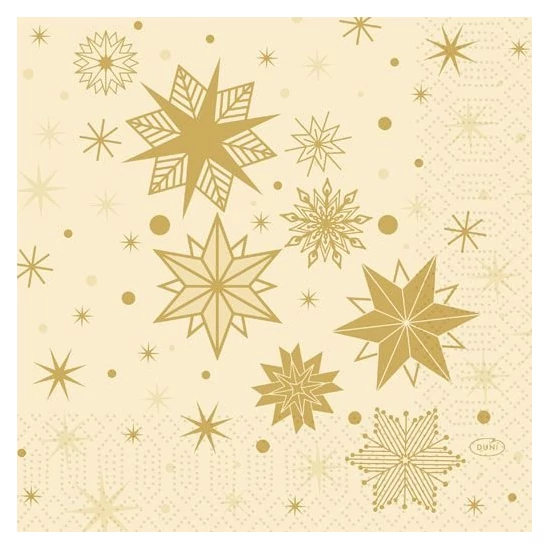 Duni szalvéta Stargazing Cream 3rtg 33x33cm 4x250db/gyűjtő