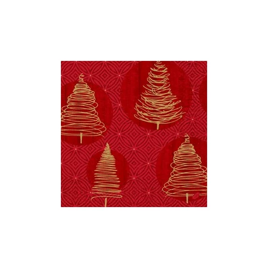 Duni szalvéta Elegant Trees 3 rétegű 40x40cm 4x250db/gyűjtő
