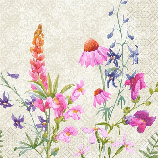 Duni szalvéta Floret 3rtg 40x40cm 4x250db/gyűjtő