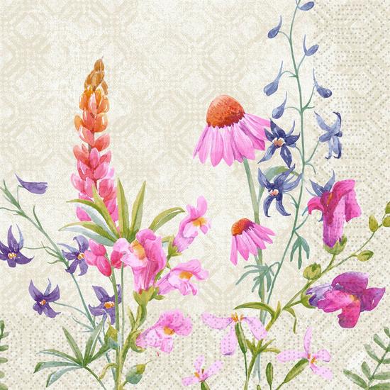Duni szalvéta Floret 3rtg 40x40cm 4x250db/gyűjtő