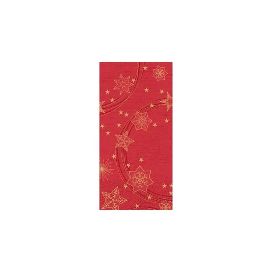 Duni szalvéta Star Shine Red 3rtg 40x40cm 1/8 4x250db/gyűjtő