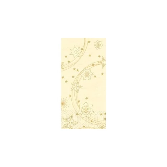 Duni szalvéta Star Shine Cream 3rtg 40x40cm 1/8 4x250db/gyűjtő