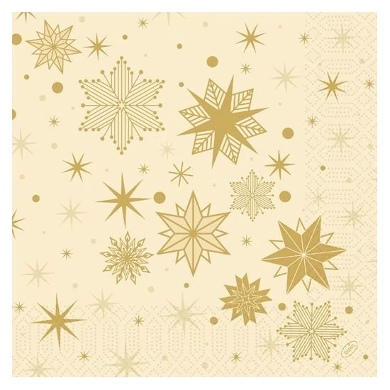 Duni szalvéta Stargazing Cream 3rtg 40x40cm 4x250db/gyűjtő
