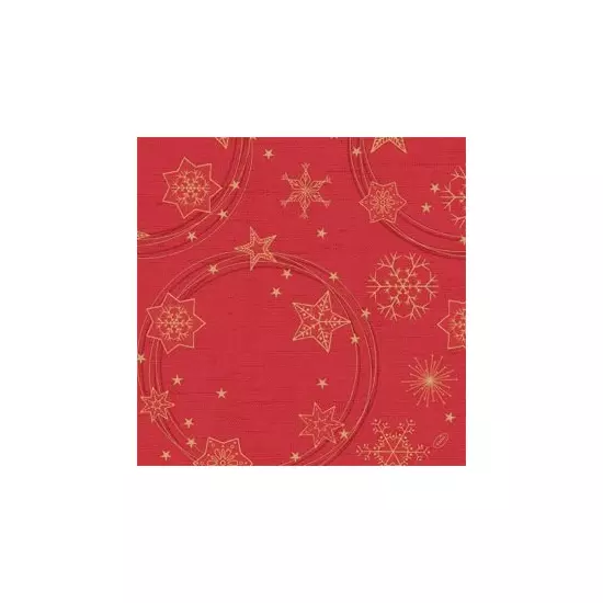 Duni classic szalvéta Star Shine Red 4rtg 40x40cm 6x50db/gyűjtő