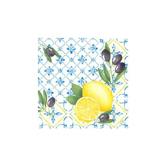 Duni classic szalvéta Mediterrian 4rtg 40x40cm 6x50db/gyűjtő