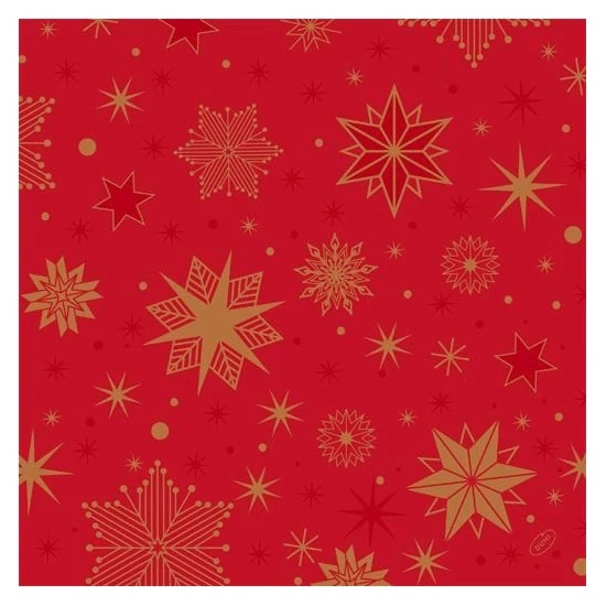 Duni classic szalvéta Stargazing Red 4rtg 40x40cm 6x50db/gyűjtő