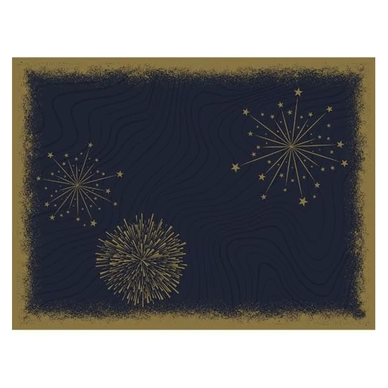 Bio-Dunicel alátét Sparkly Black 30x40cm 5x100db/gyűjtő
