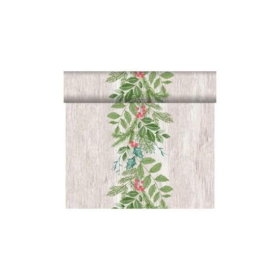 Dunicel Téte-a-Téte asztali futó Winter Greenery 0,4x24m 4tek/gyűjtő