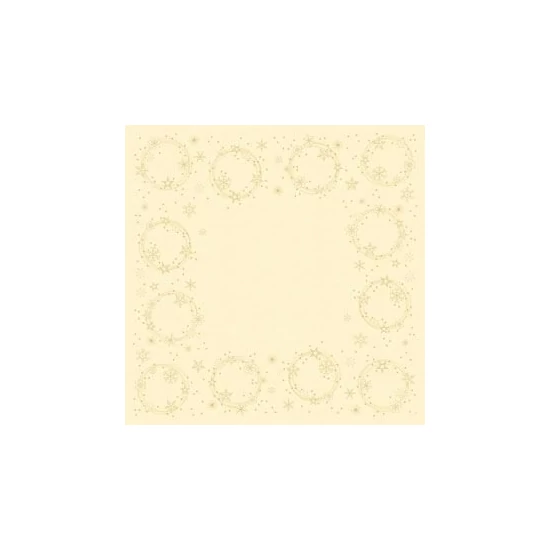Dunicel asztalközép Star Shine Cream 84x84cm 5x20db/gyűjtő