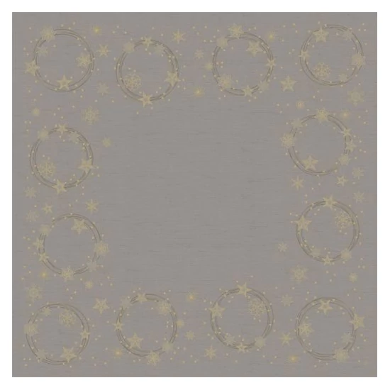 Dunicel asztalközép Star Shine Granite Grey 84x84cm 5x20db/gyűjt