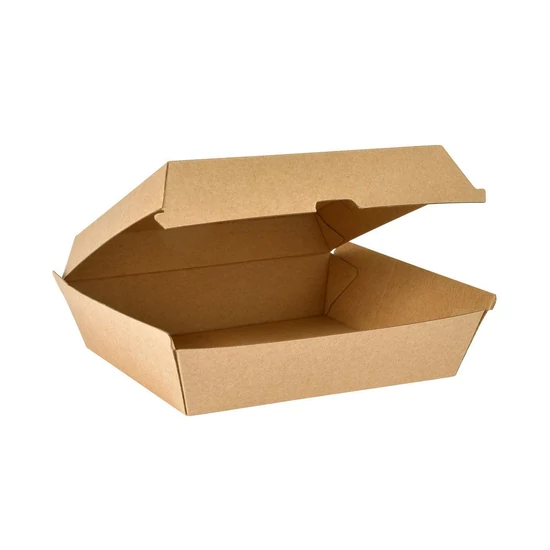 Duni BioPak Clam box dinner barna 17,8x16x7,5cm 1x60db/gyűjtő