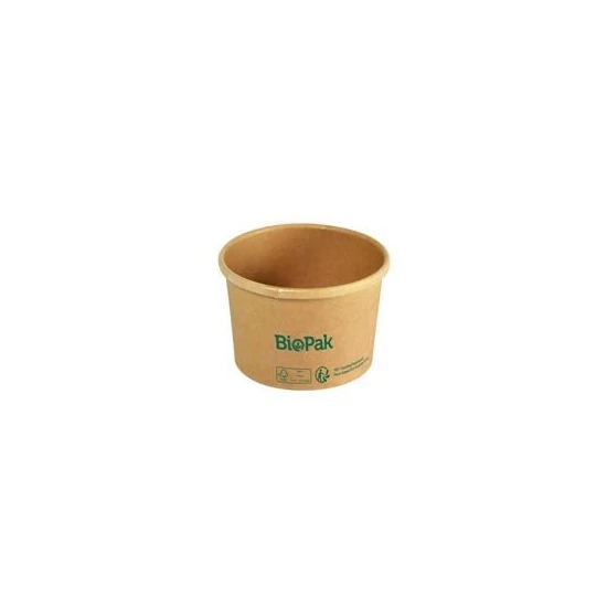 Duni Biopak papírtálka Ronda barna 240ml 16x25db/gyűjtő