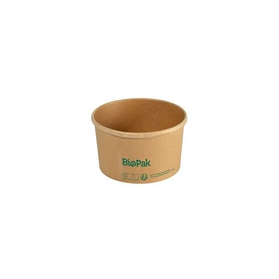 Duni Biopak papírtálka Ronda barna 550ml 15x35db/gyűjtő