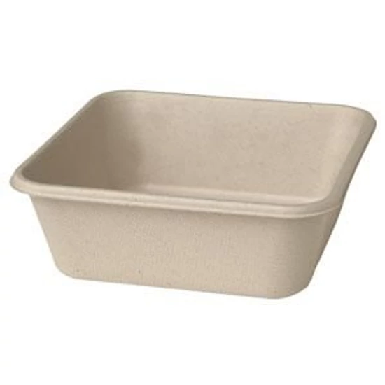 Duni Biopak Bagasse tálka Classic Square barna 900ml 9x40db/gyűjtő