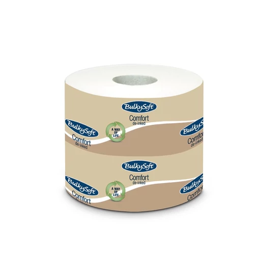  BulkySoft comfort egyesével csomagolt kistekercses toalettpapír 2rtg 170lap 17,85m fehérített 24x4tek/gyűjtő
