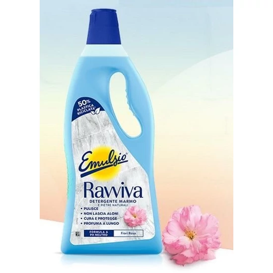 Sutter Emulsio Ravviva Marmo padozattisztító koncentrátum márványra és természetes kövekre rózsa illattal 750ml 12db/gyűjtő