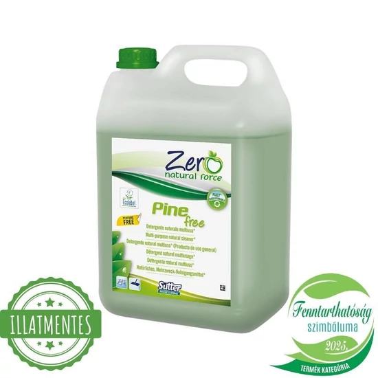 Sutter Zero Pine Free környezetbarát illatmentes általános felülettisztító koncentrátum 5kg 4kanna/gyűjtő