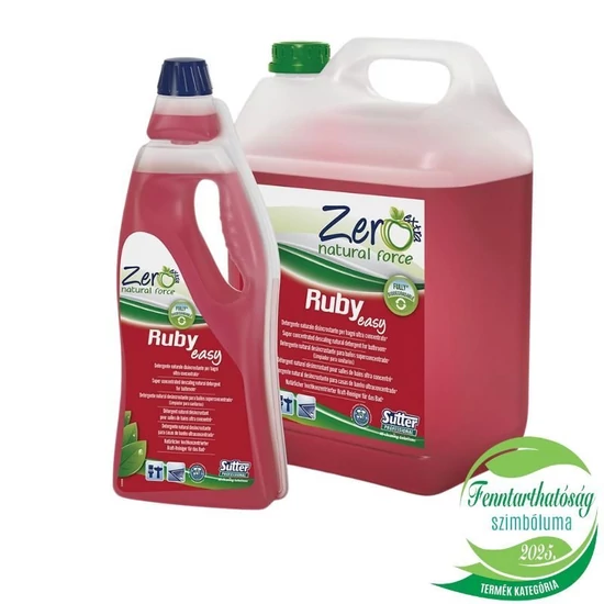 Sutter Zero Ruby környezetbarát szanitertisztító konc. 5kg 4kanna/gyűjtő