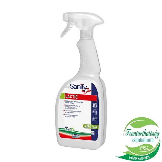 Sutter Zero Lactic környezetbarát felületfertőtlenítő 750ml 12db/gyűjtő