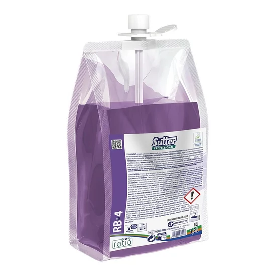 Sutter Zero Ratio RB-4 környezetbarát hidroalkoholos felülettisztító szuperkoncentrátum 1500ml 2db/gyűjtő