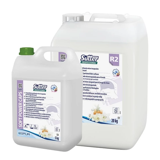 Sutter Soft Power Caps White mikrokapszulás textilöblítő koncentrátum 5kg 4kanna/gyűjtő