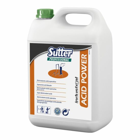 Sutter Acid Power erős savas vízkőoldó 5kg 4 kanna/gyűjtő