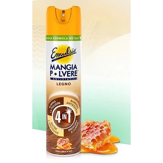 Sutter Emulsio Mangia Polvere Legno antisztatikus tisztító és bútorápoló fa felületekre 300ml12db/gyűjtő
