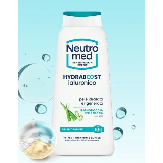 Sutter Neutromed Hydraboost Pelle Secca tusfürdő száraz bőrre aloe verával 600ml 12db/gyűjtő