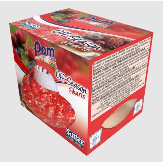 Sutter Off Season Pearls légfrissítő gél gyöngy piros gyümölcs illat 120g 12db/gyűjtő