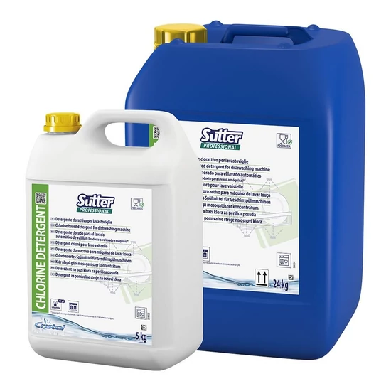 Sutter Chlorine Detergent gépi mosogatószer 5kg 4kanna/gyűjtő