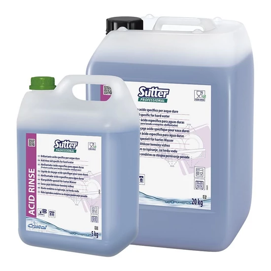 Sutter Acid Rinse öblítőszer mosogatógéphez kemény vízhez 5kg 4kanna/gyűjtő