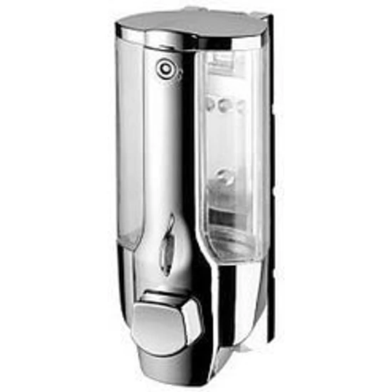 Bisk folyékony szappan adagoló ABS műanyag fényes ezüst 350ml