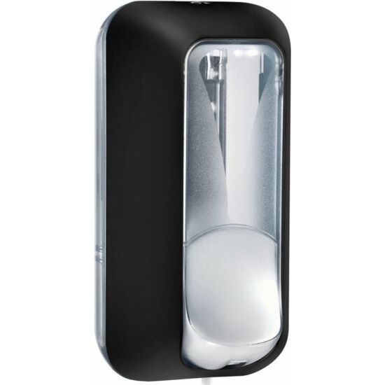 Trend folyékony szappan adagoló 550ml ABS fekete soft touch/átlátszó