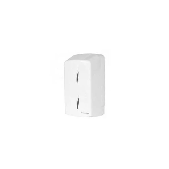 Bisk tekercses toalettpapír adagoló, dupla, 13cm, fehér