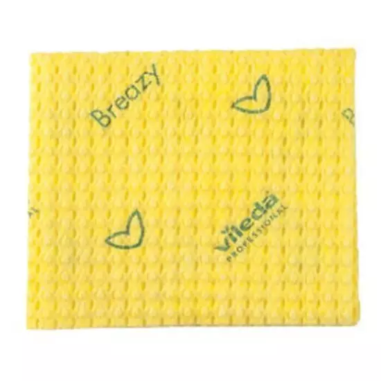 Vileda New Breazy antibakteriális törlőkendő sárga 35x35cm 25db/csomag