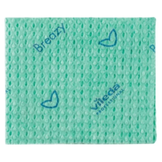 Vileda New Breazy antibakteriális törlőkendő zöld 35x35cm 25db/csomag