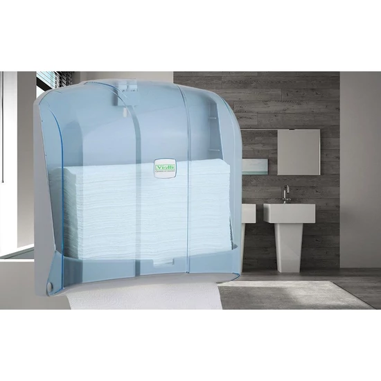 Easy hajtogatott kéztörlő tartó MIDI ABS átlátszó