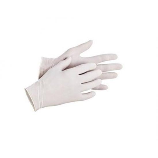 Santex latex púderezett vizsgálókesztyű krém XL-es 10x100db/gyűjtő