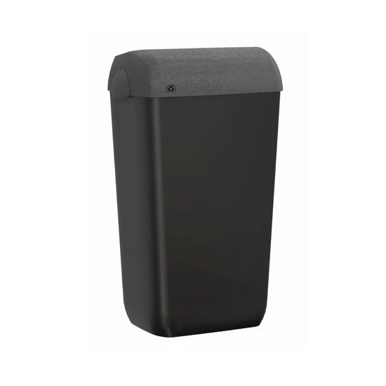 Trend Stone skin szemetes falra szerelhető rejtett fedéllel 23L újrahasznosított műanyag szürke/fekete